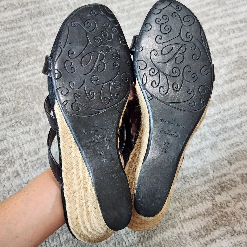 Brighton women's Elena wedge shoes black size 9.5 - Picture 9 of 10